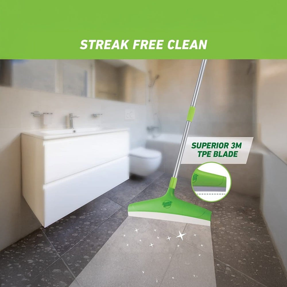 Scotch Brite Telescopic Bathroom - Squeegee Wiper green : 1 unit