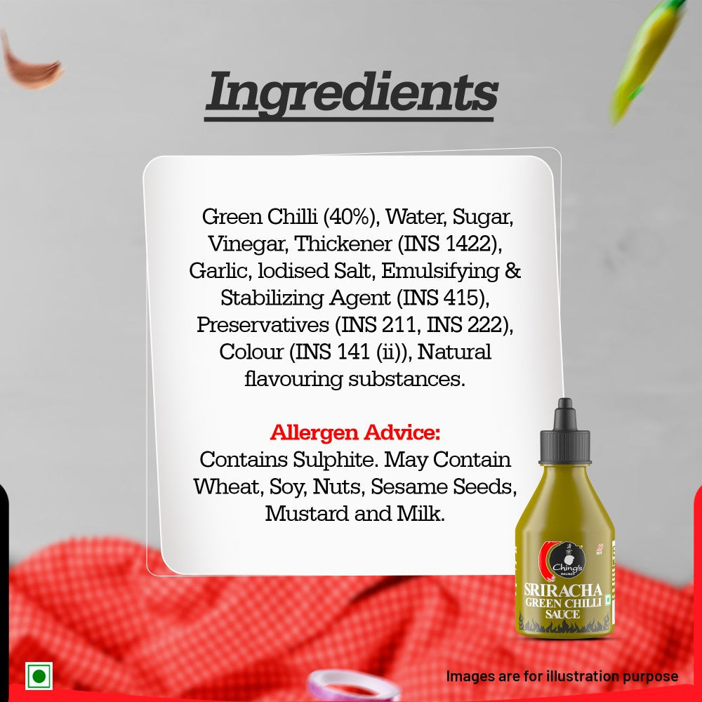 Ching's Secret Sriracha Green Chilli Sauce : 225 g