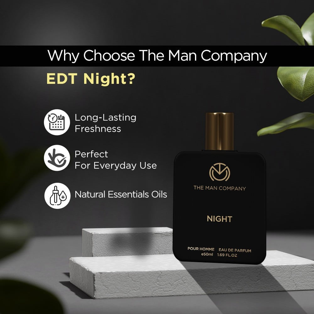 The Man Company Pour Homme Night EDP Men's Perfume : 50 ml