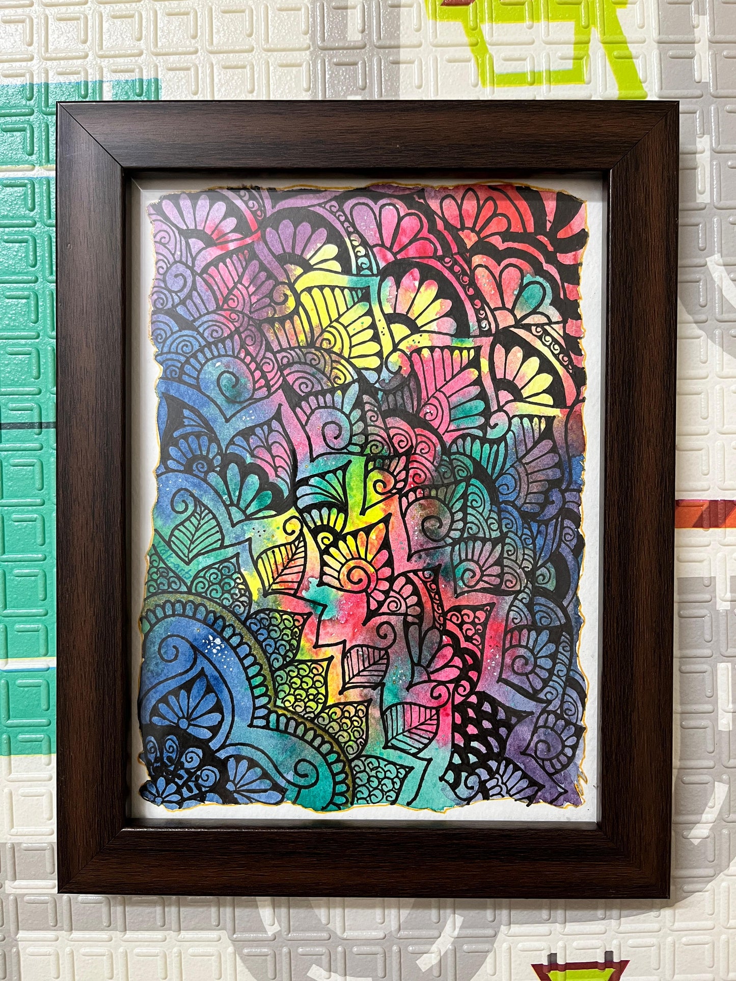Rainbow Mandala artwork by Vdk Arts