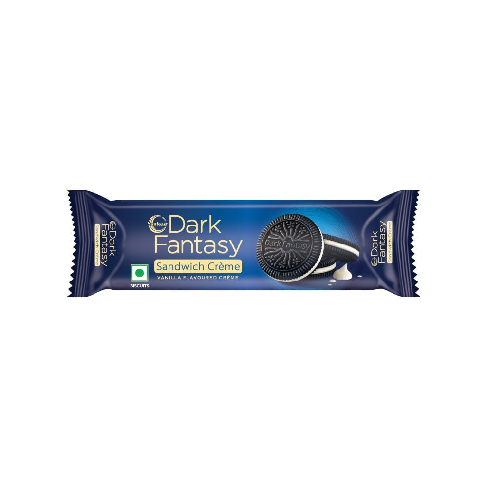 Sunfeast Dark Fantasy Vanilla Sandwich Cream Biscuit : 83 g