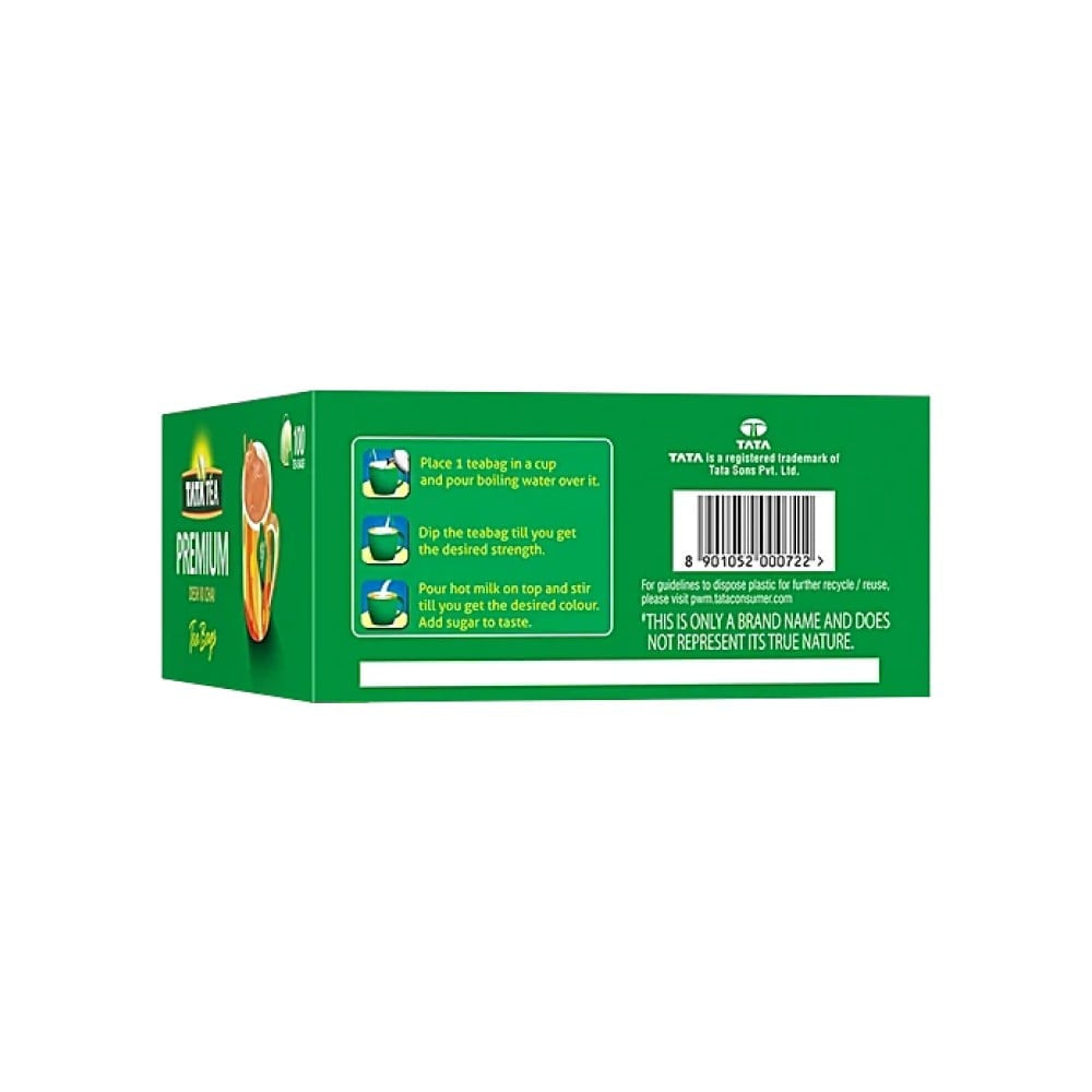 Tata Tea Premium Tea Bags : 1 pack (100 bags)