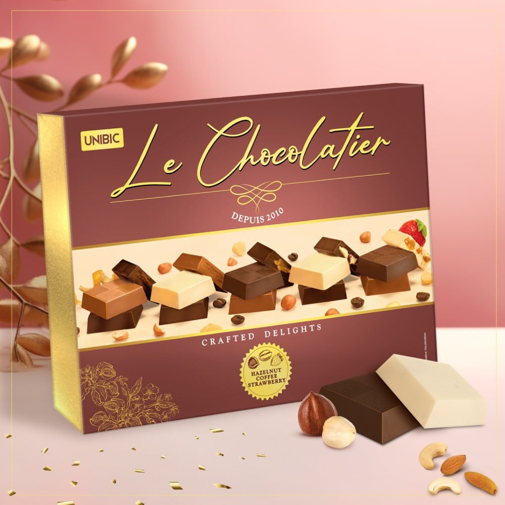 Unibic Le Chocolatier Assorted Chocolate Gift Pack : 168 g
