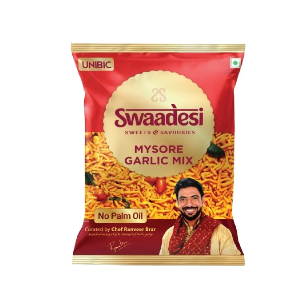 Unibic Mysore Garlic Mixture Namkeen : 130 g