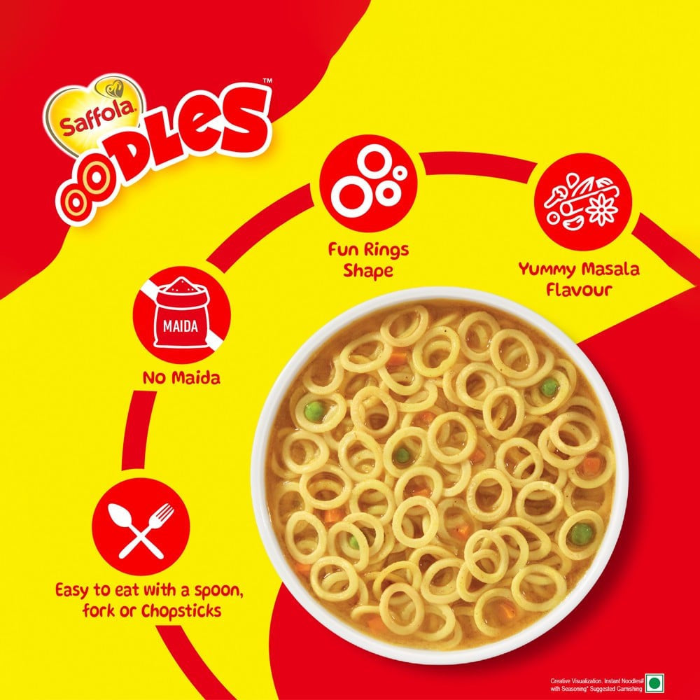 Saffola Oodles Instant Noodles, No Maida : 212 g