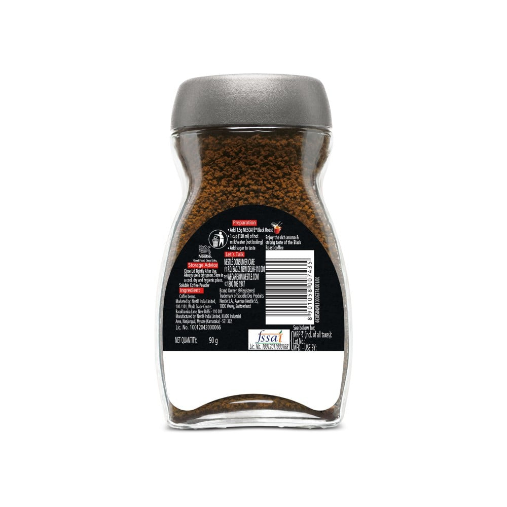 Nescafe Classic Black Roast Coffee (Rich & Strong) : 90 g