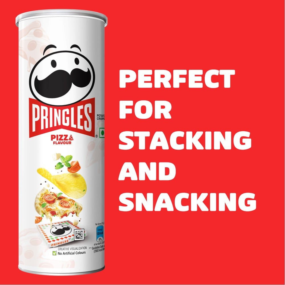 Pringles Pizza Flavoured Potato Chips - Pack of 2 : 2 x 102 g