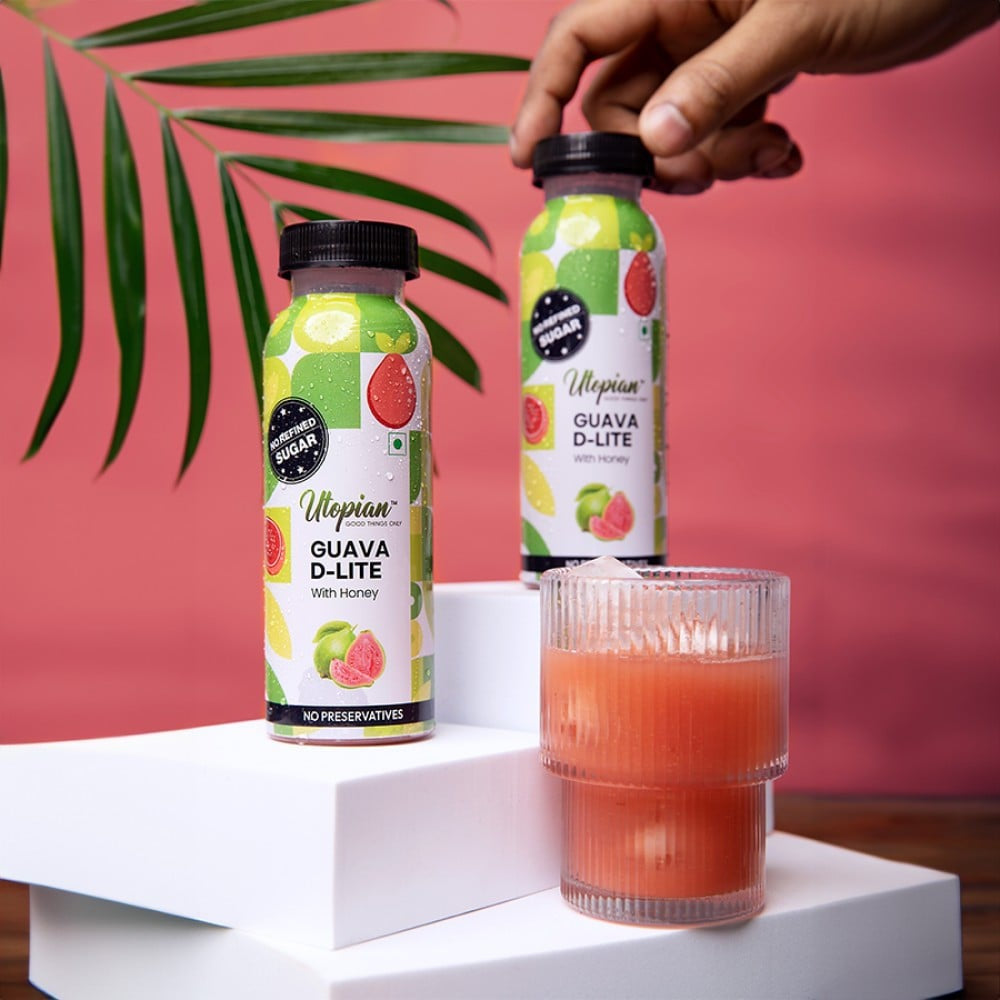 Utopian Guava D-Lite Juice With Honey : 200 ml