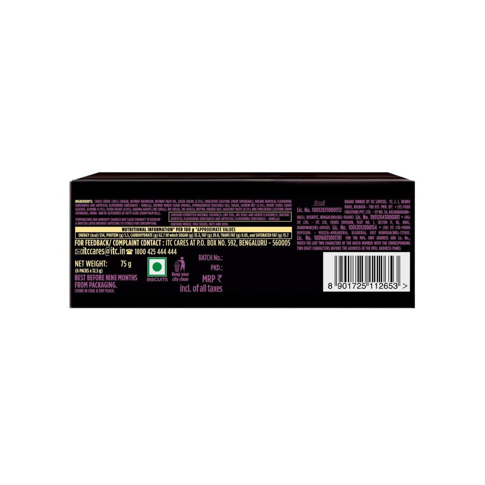 Sunfeast Dark Fantasy Choco Nut Fills Cookies - Pack of 2 : 2 x 75 g