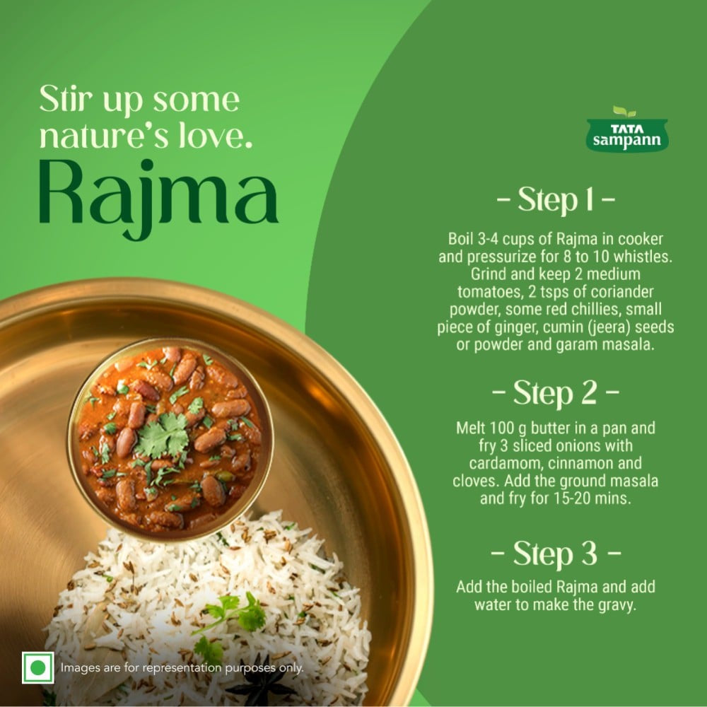 Tata Sampann Unpolished Rajma : 500 g