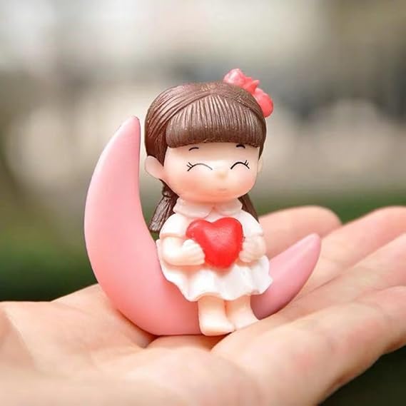 Sweety Moon Couple Miniature Figurine Showpiece