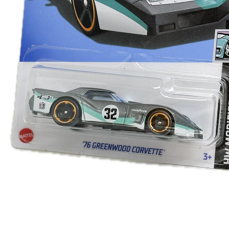 76 Greenwood Corvette Die-Cast Model by Mattel