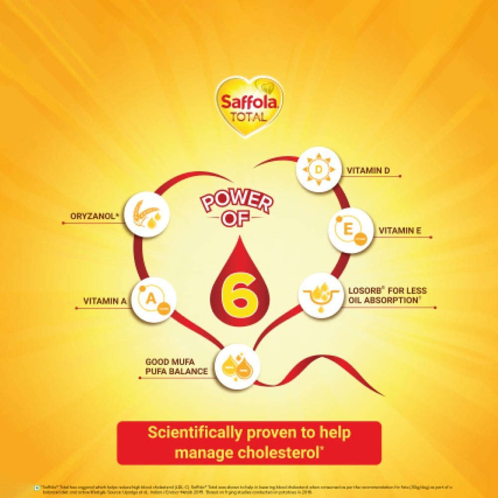 Saffola Total Pro Heart Conscious Edible Oil : 1 ltr