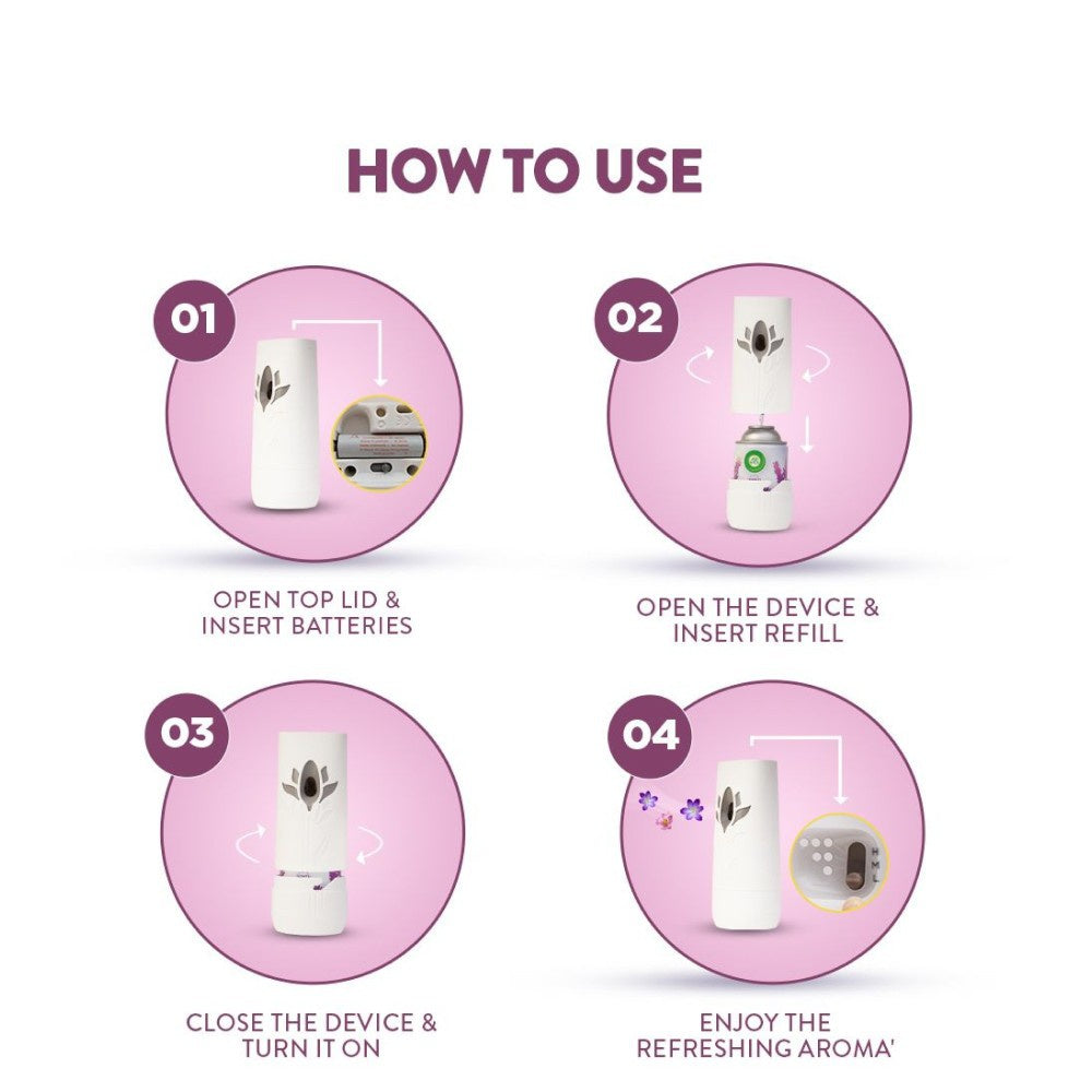 Airwick Airwick Air Freshener Kit (Machine + Summer Delights Refill) + Airwick Freshmatic Air Freshener Refill (Summer Delights) Combo : 250 ml + 250 ml