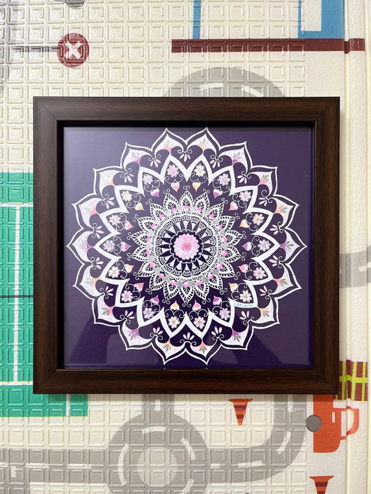 Purple Mandala artwork by Vdk Arts