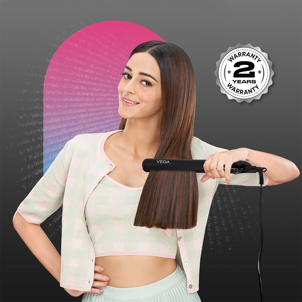 Vega Adore Hair Straightener, VHSH-18 (Black, 35W) : 1 unit