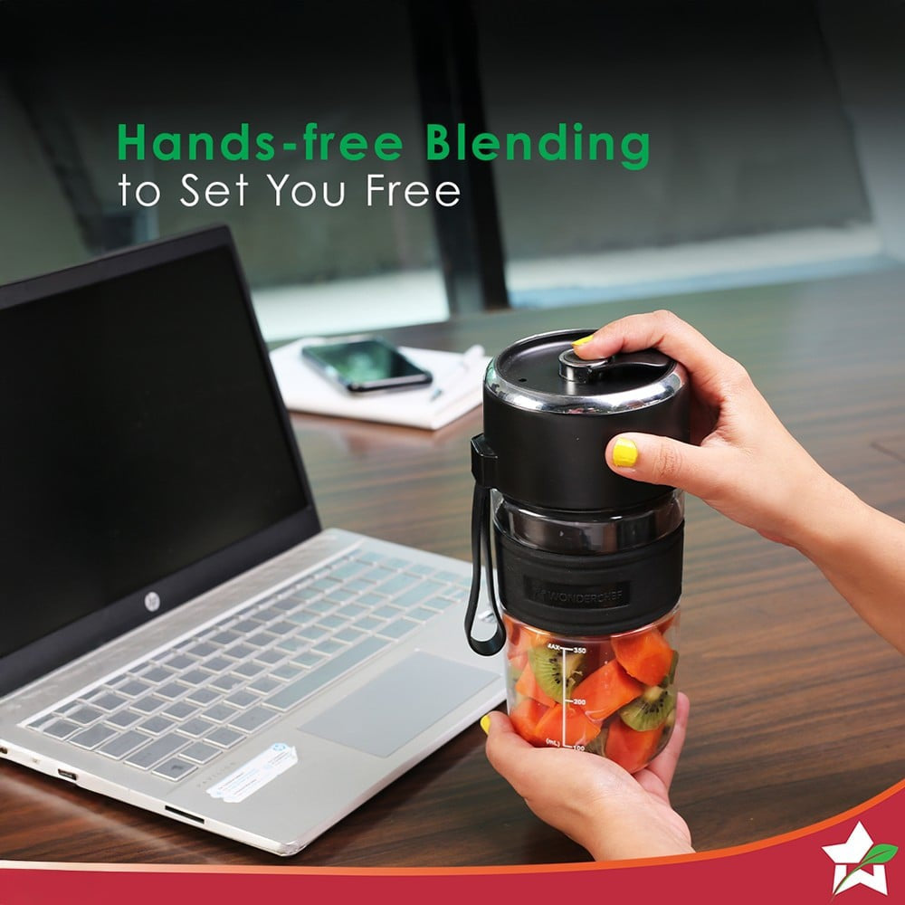Wonderchef Nutri-Cup Zip Portable 50W Blender (Black) : 1 unit