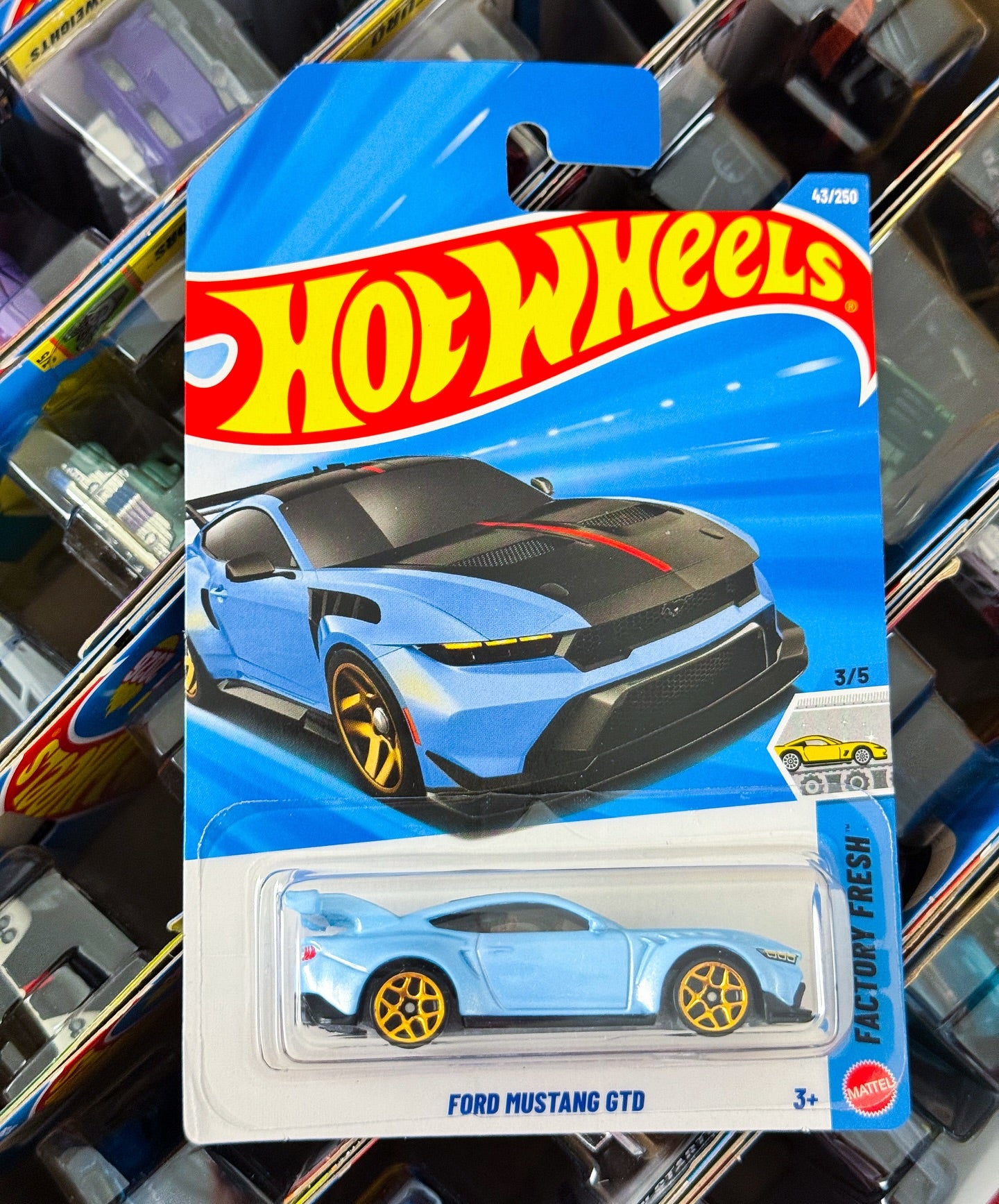 Ford Mustang GTB (Light Blue) – Hot Wheels by Mattel - Imported (B Case)