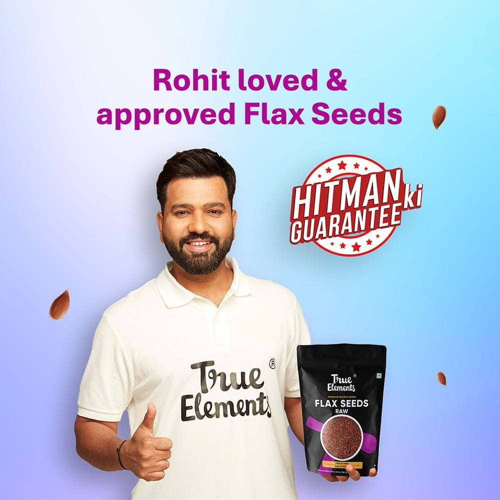True Elements Flax Seeds - Fibre and Protein Rich : 250 g