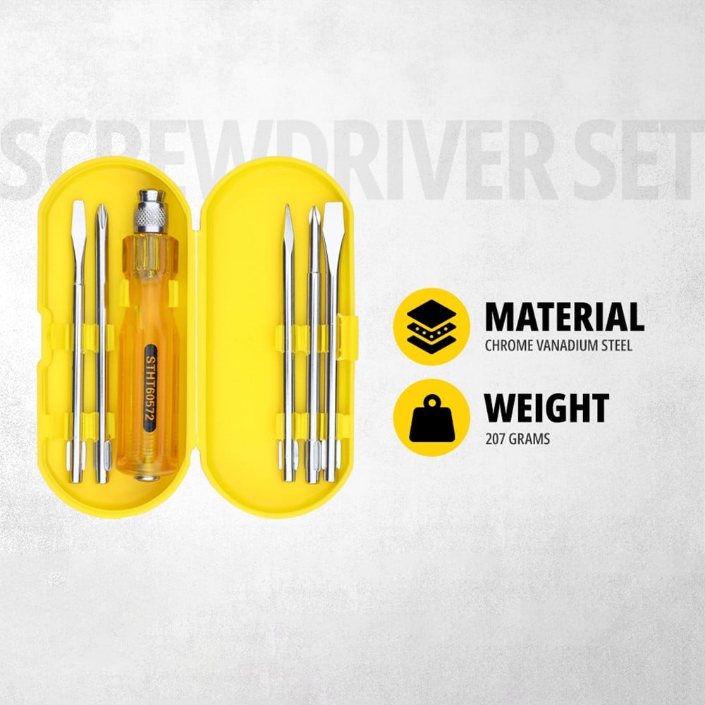 STANLEY 5-Pieces Screw Driver Set : 1 pack (5 pieces)