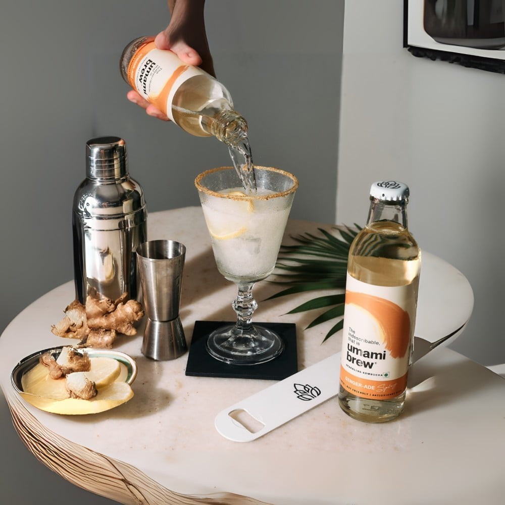 Umami Brew Sparkling Kombucha (Ginger Ade) : 250 ml