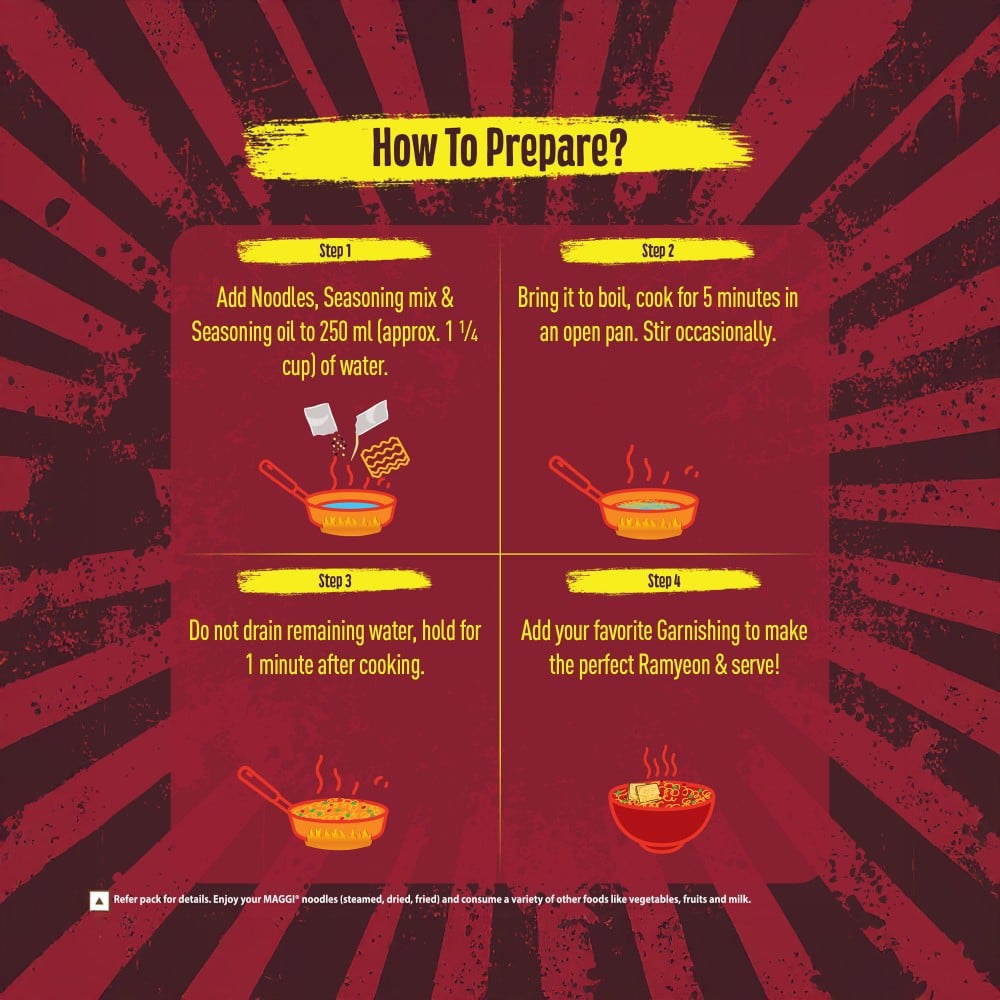 Maggi Korean BBQ Chicken Instant Noodles : 90 g