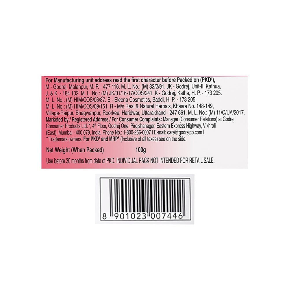 Godrej No.1 Rosewater & Almonds Soap 4x100 g