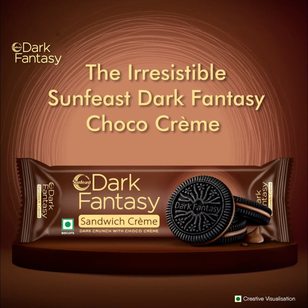 Sunfeast Dark Fantasy Choco Creme Center Filled Biscuits : 83 g