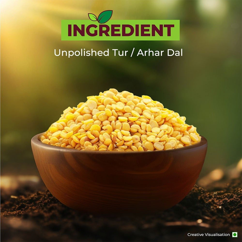 Aashirvaad 100% Organic Arhar Dal /Tur Dal : 1 kg