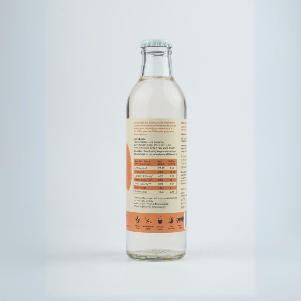 Umami Brew Sparkling Kombucha (Ginger Ade) : 250 ml