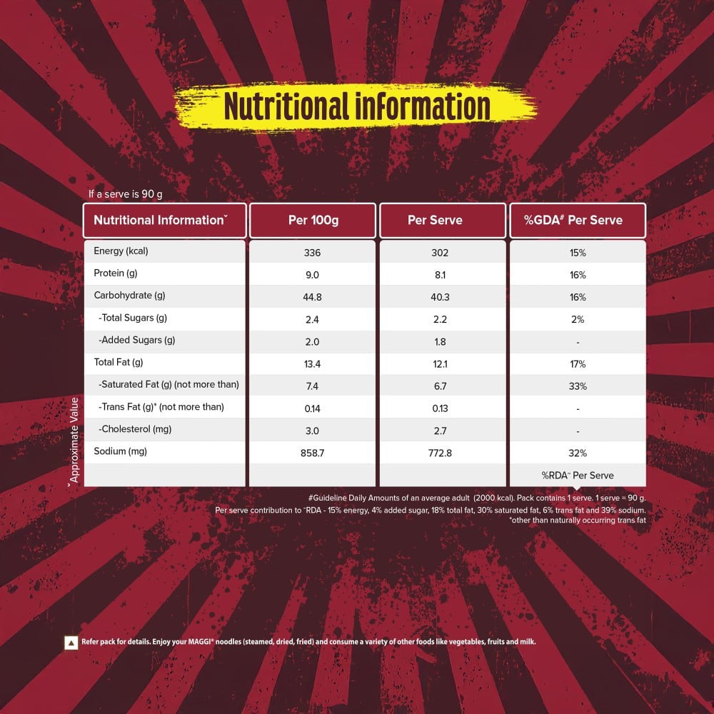 Maggi Korean BBQ Chicken Instant Noodles : 90 g