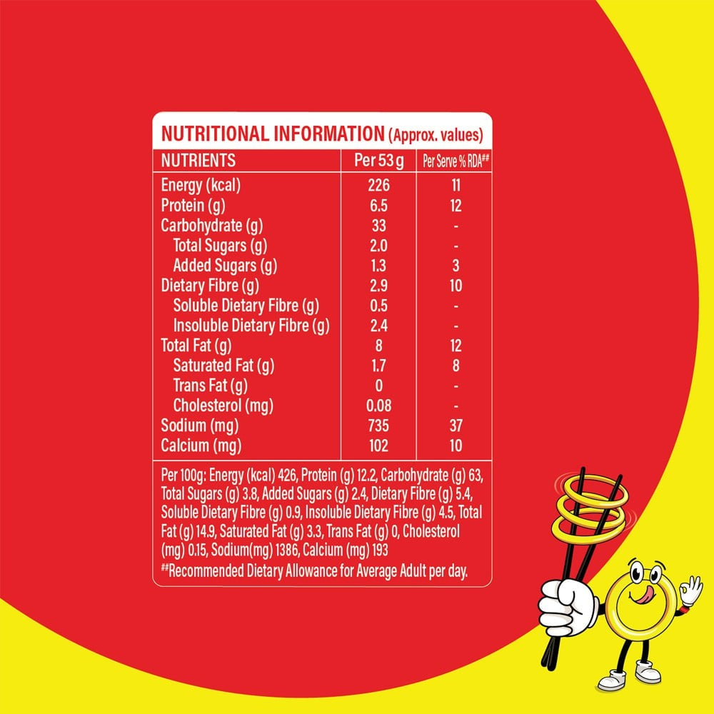 Saffola Oodles Instant Noodles, No Maida : 212 g