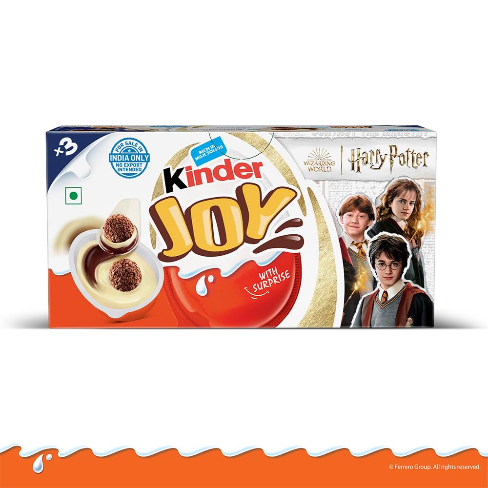 Kinder Joy Harry Potter Pack of 3 | 60g | Vegetarian