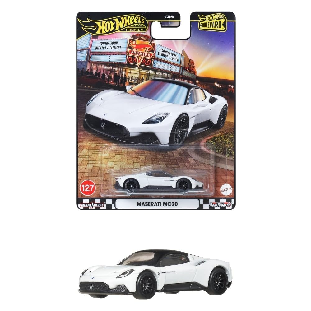 Maserati MC20 (White) – Hot Wheels Boulevard Premium 2025 by Mattel