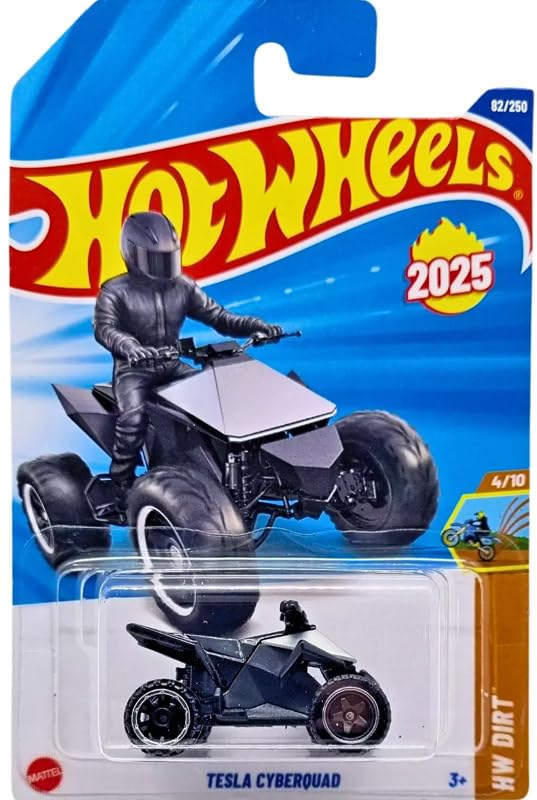 Tesla Cyberquad (Black) – Hot Wheels 2025 by Mattel