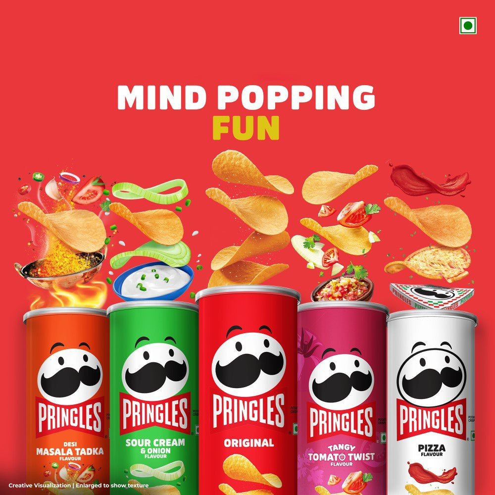 Pringles Original Potato Chips - Pack of 2 : 2 x 107 g
