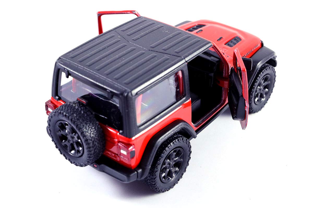 Jeep Wrangler Rubicon 4x4 Hard Top Off Road Exploration Diecast Model Toy Car - 1/32 Scale