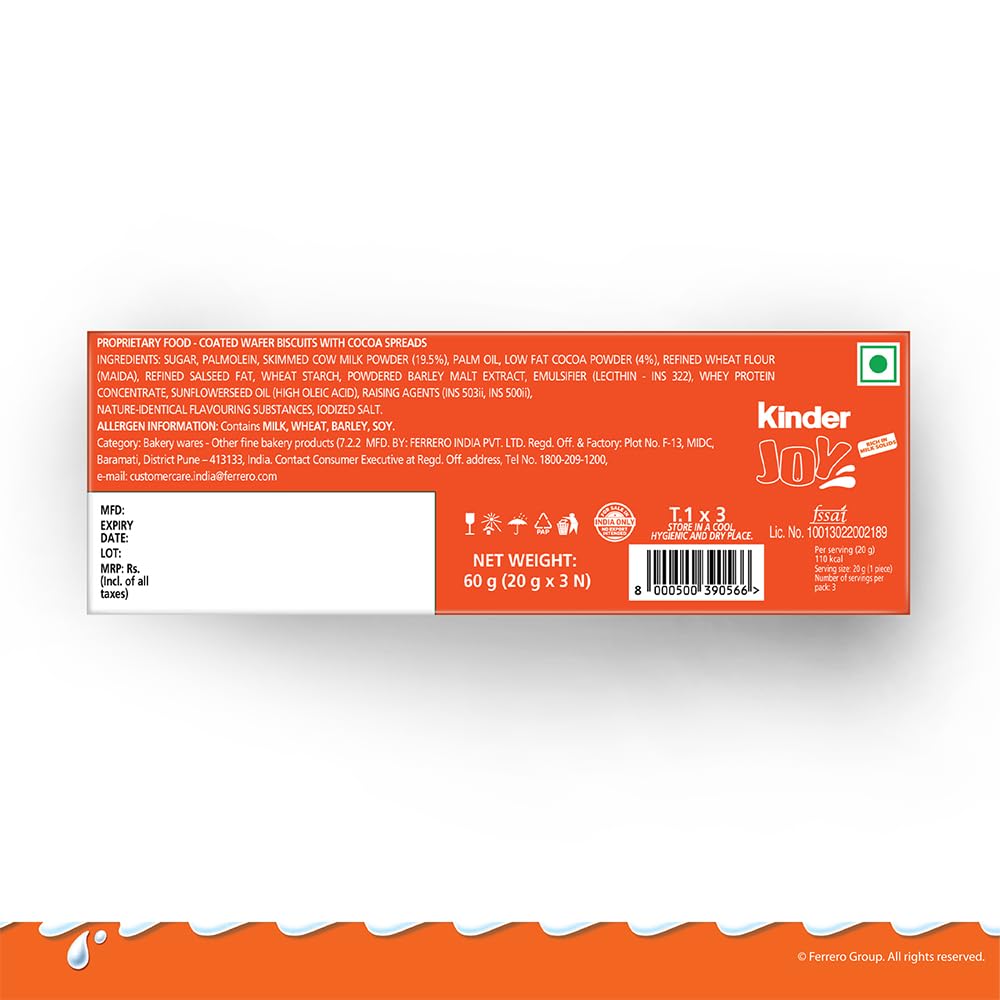 Kinder Joy Harry Potter Pack of 3 | 60g | Vegetarian