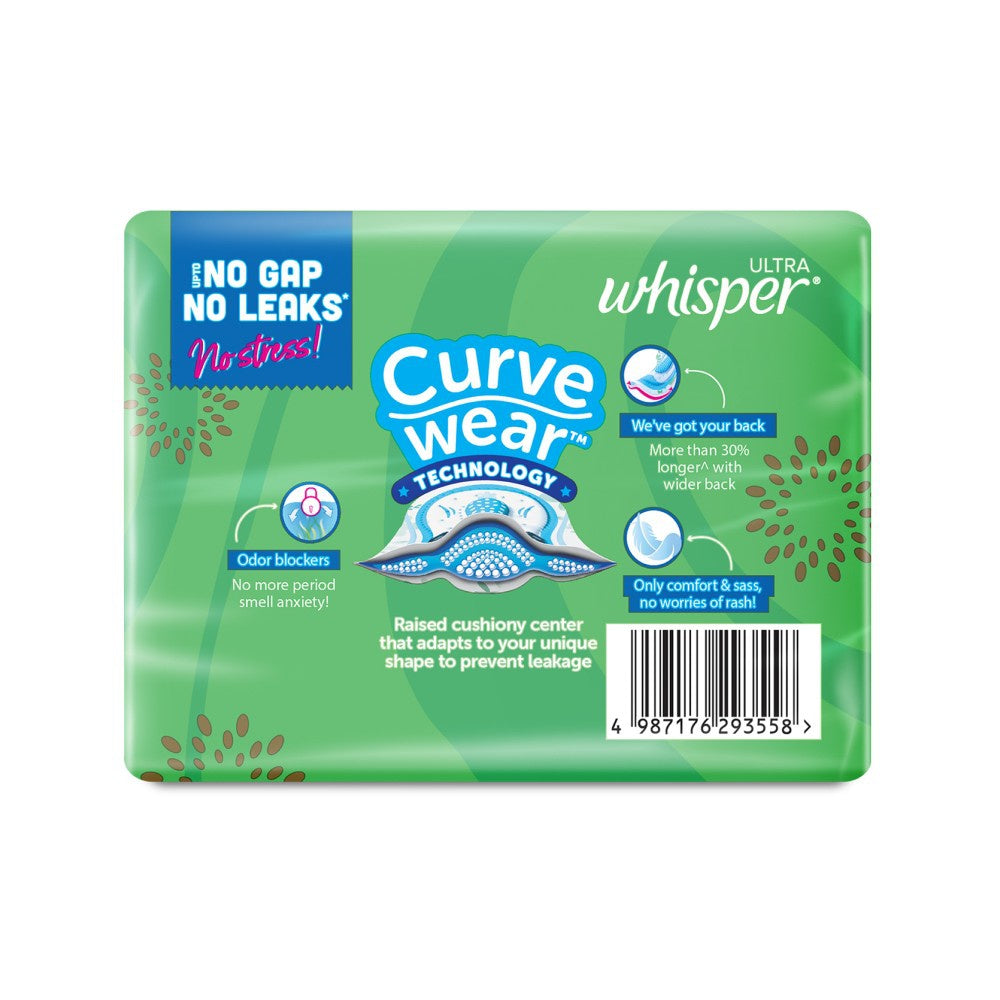Whisper Daily Liners Clean & Fresh Panty Liners + Ultra Clean Sanitary Pads (15 pieces) Combo : 20 pieces + 15 pieces