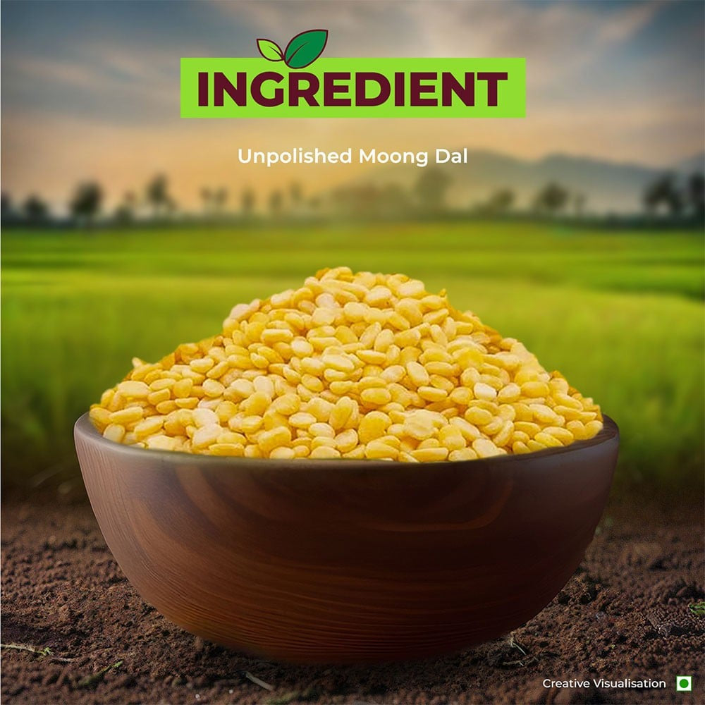 Aashirvaad 100% Organic Moong Dal (Dhuli) : 500 g