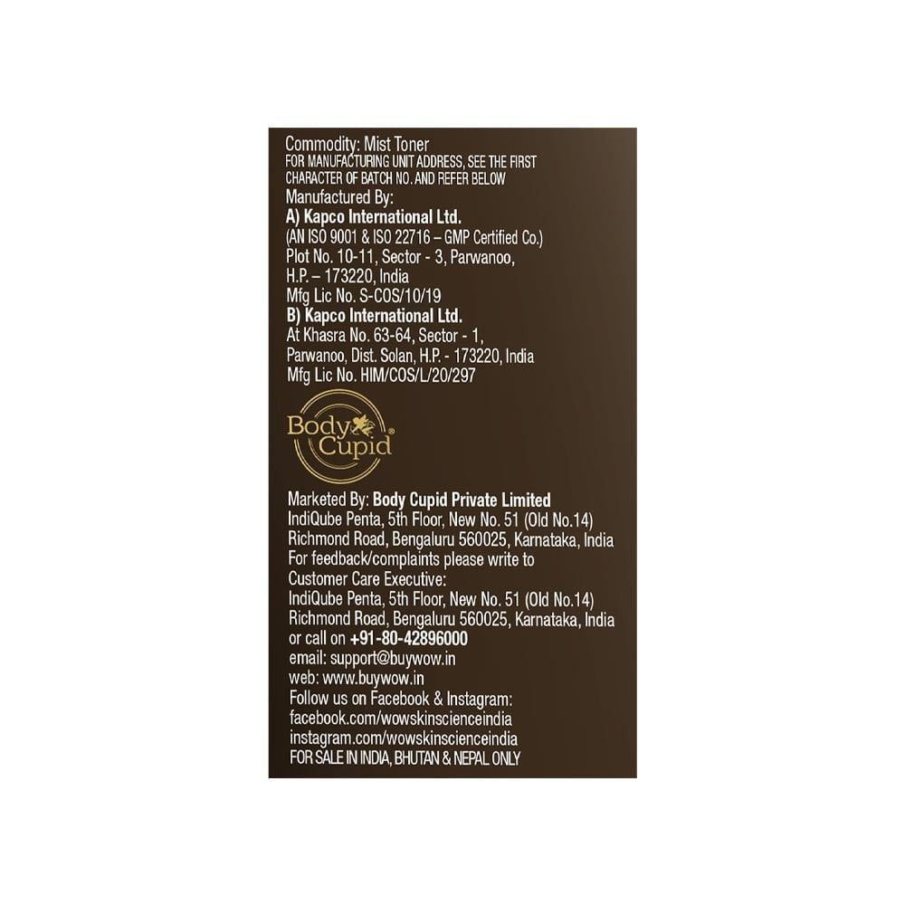 Wow Skin Science Vitamin C Skin Mist Toner : 200 ml