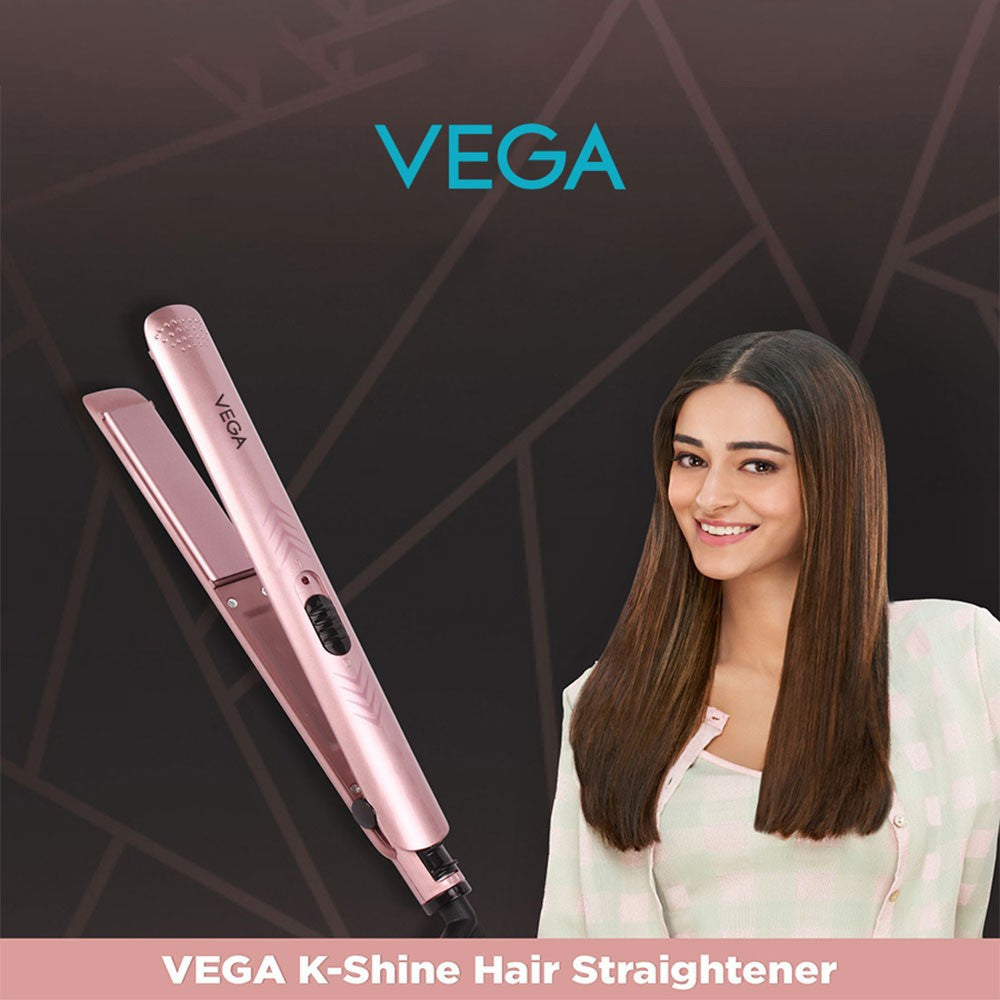 Vega K-Shine Hair Straightener, VHSH-28 (Rose Gold, 20W) : 1 unit
