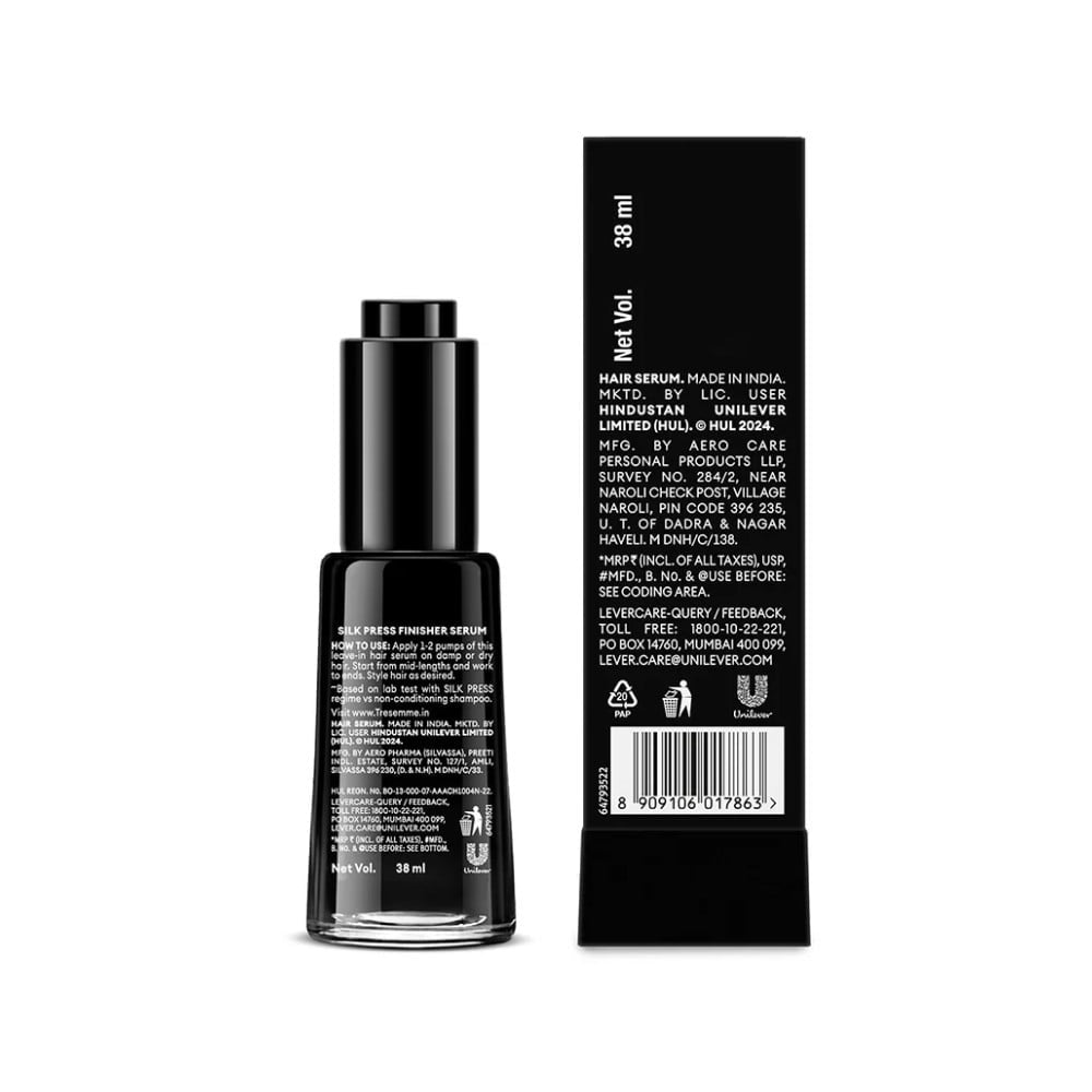 Tresemme Silk Press Finisher Serum : 38 ml