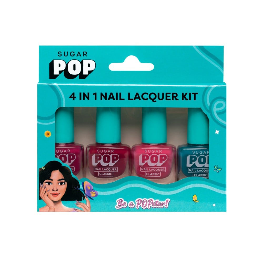 SUGAR POP 4-in-1 Nail Paint Kit (03 Radiant Rainbow) : 1 set