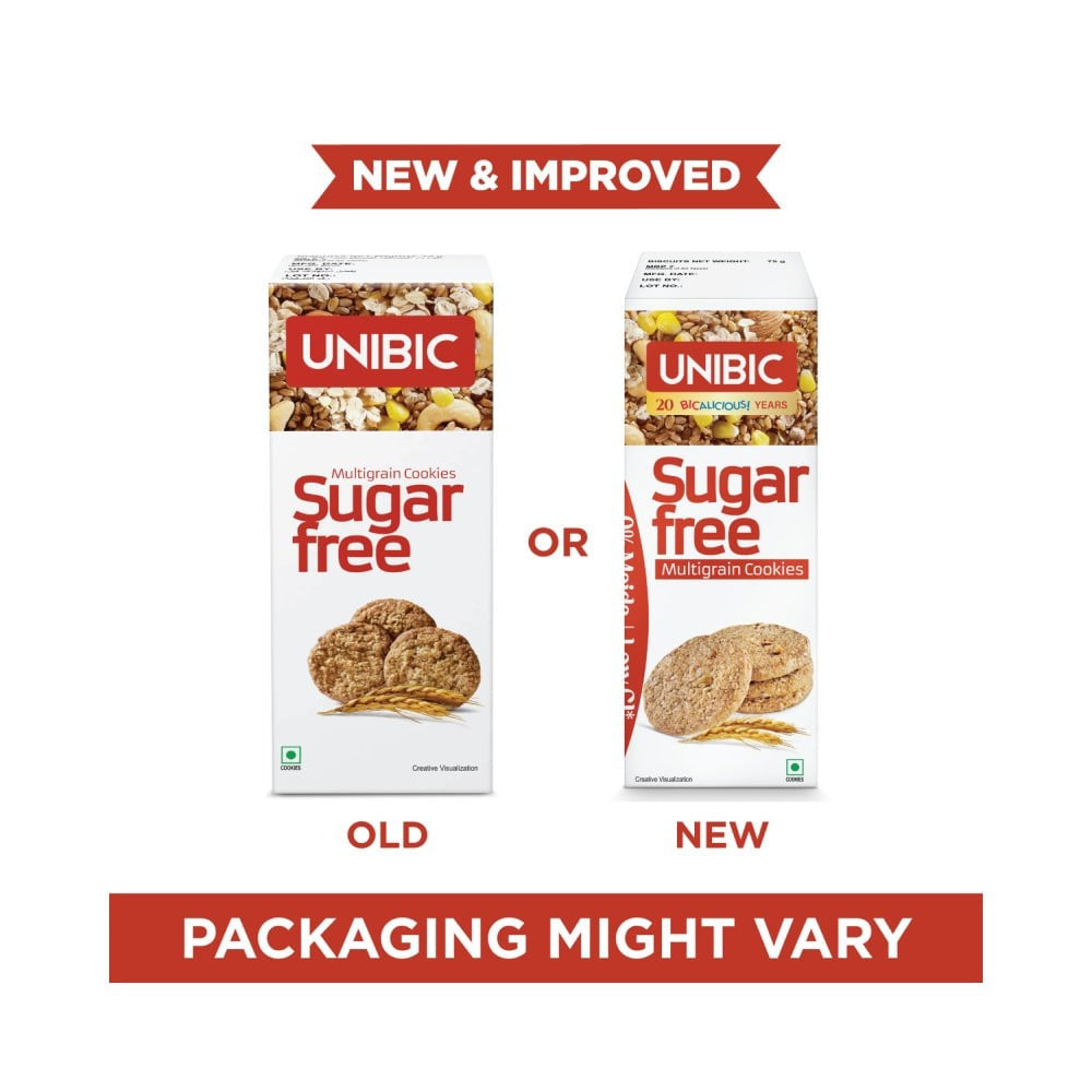 Unibic Sugar Free Multigrain Cookies : 75 g