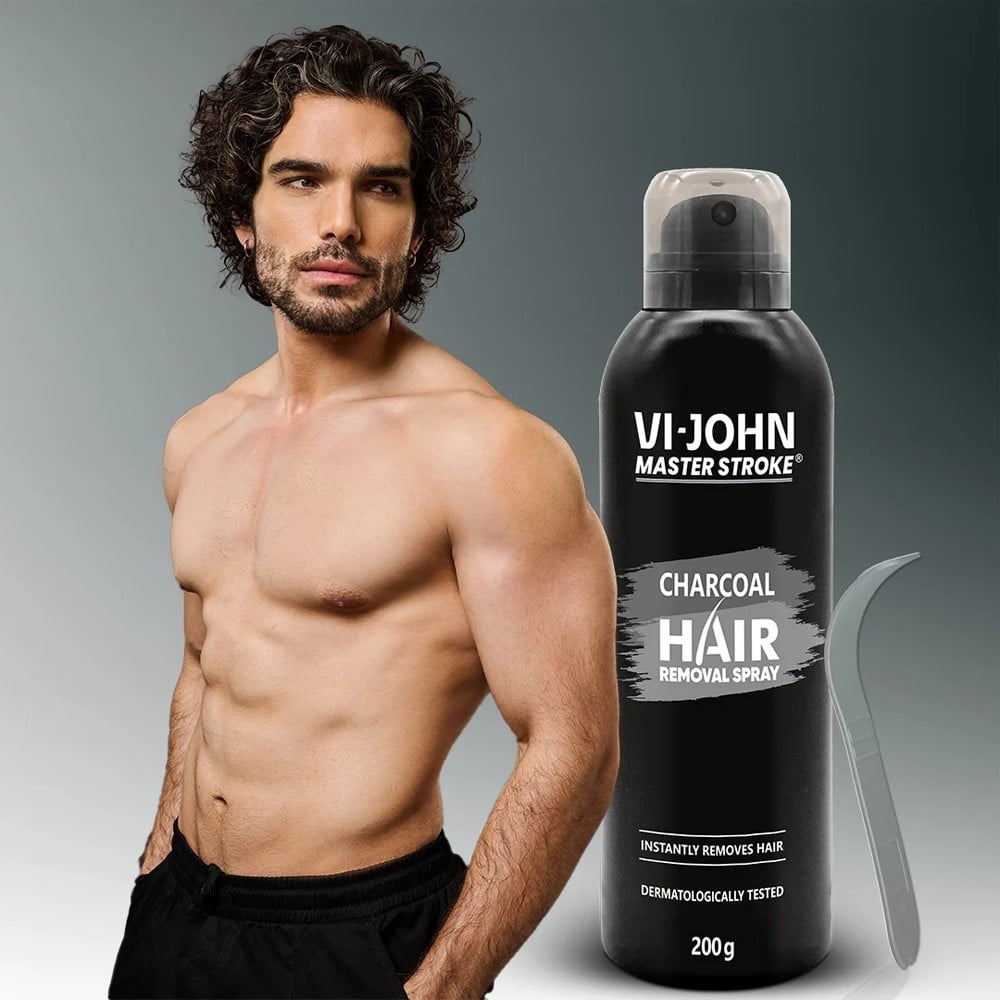 Vi-John Master Stroke Charcoal Hair Removal Spray : 200 g