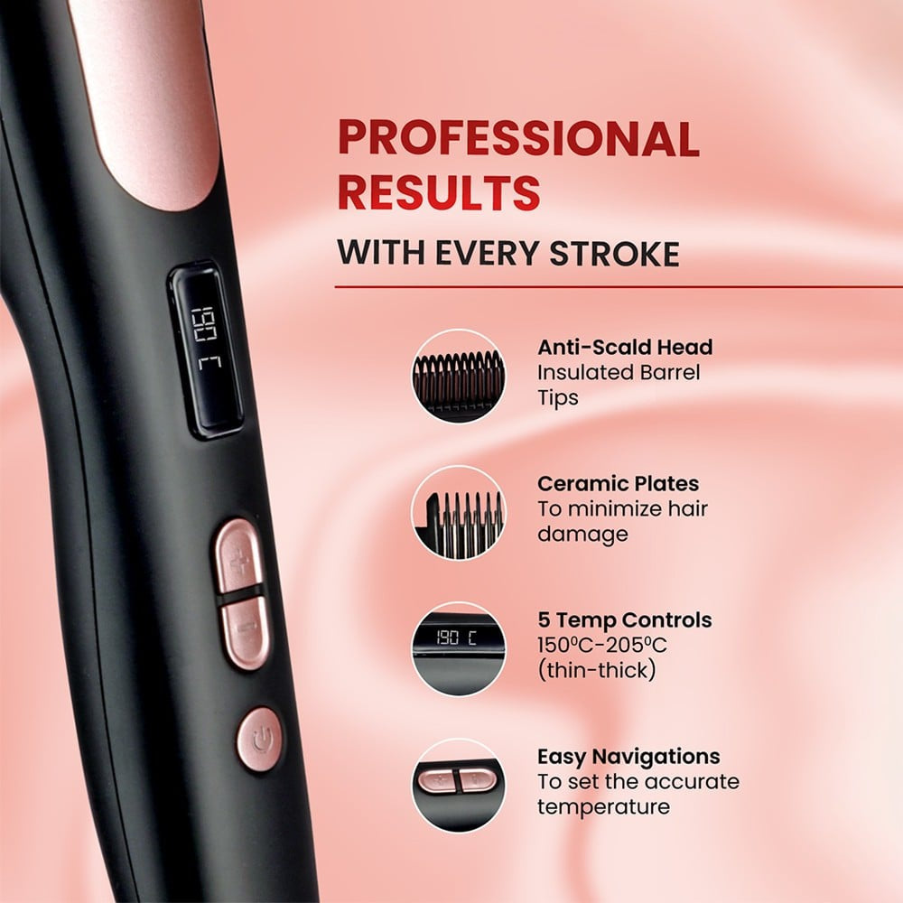 MakeMeeBold Hair Straightener Brush by Urban Yog : 1 unit