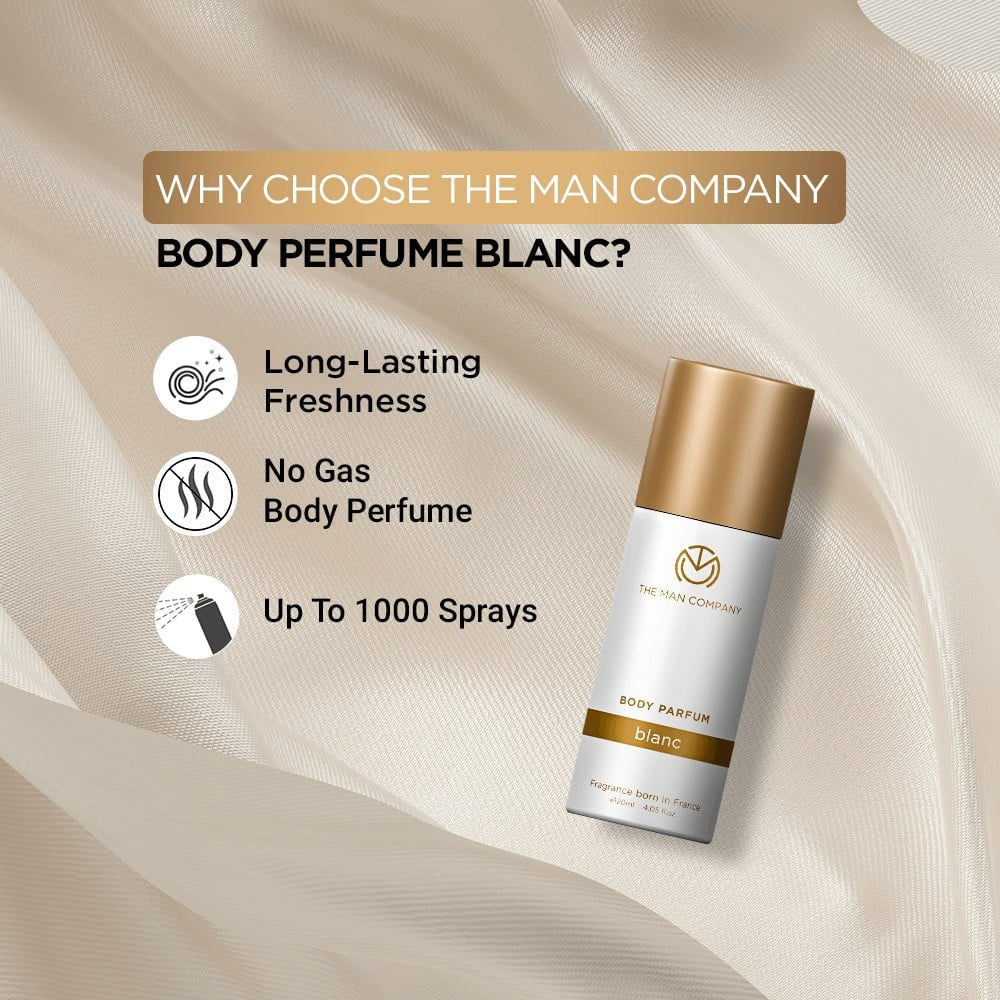 The Man Company Blanc Body Men's Perfume : 120 ml