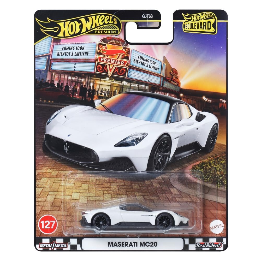 Maserati MC20 (White) – Hot Wheels Boulevard Premium 2025 by Mattel