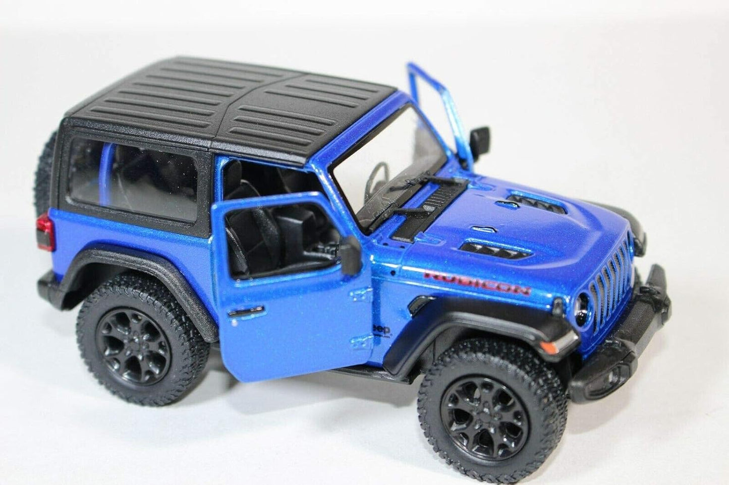 Jeep Wrangler Rubicon 4x4 Hard Top Off Road Exploration Diecast Model Toy Car - 1/32 Scale